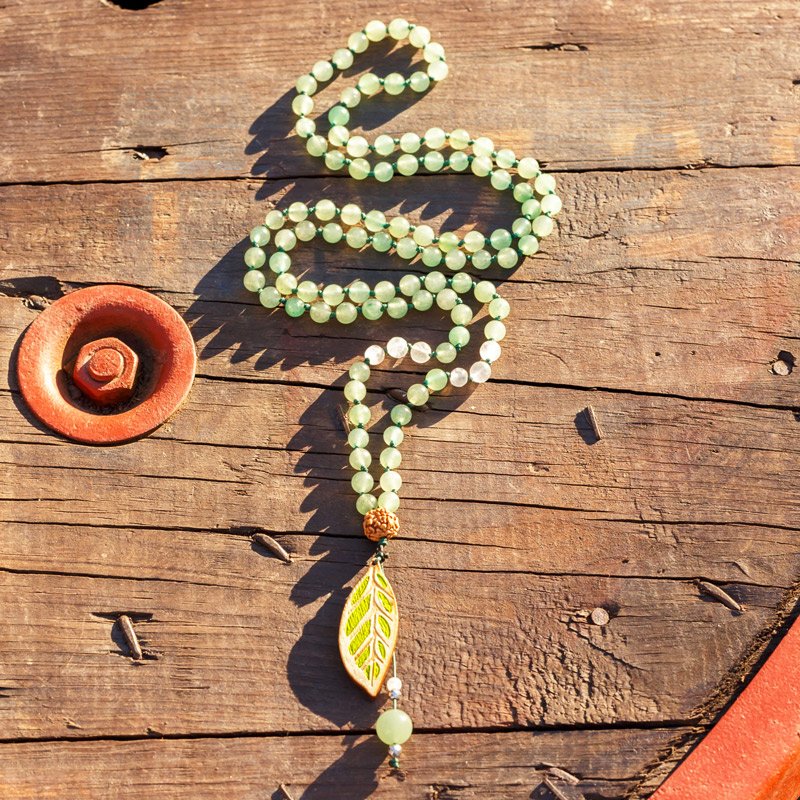 collier mala 5 chakras amazonite